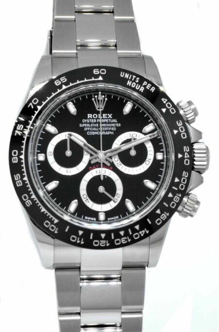 Rolex Daytona Chronograph Steel Ceramic Black Dial Mens Watch B/P 18' 116500