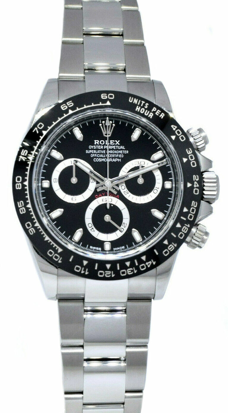 Rolex Daytona Chronograph Steel Ceramic Black Dial Mens Watch B/P 18' 116500