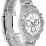 Rolex Daytona Chronograph Steel White Dial Mens 40mm Watch B/P '10 116520