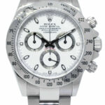 Rolex Daytona Chronograph Steel White Dial Mens 40mm Watch B/P '10 116520