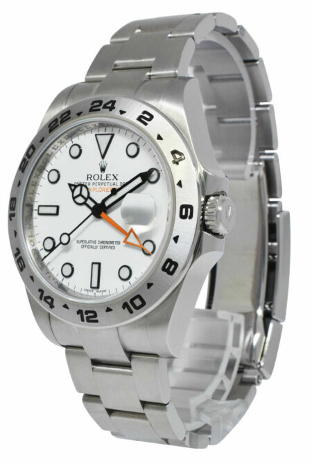 Rolex Explorer II GMT Stainless Steel White Dial Mens 42mm Watch +12 216570