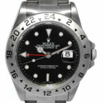 Rolex Explorer II GMT Steel Black Dial Mens 40mm Automatic Watch D 16570 T