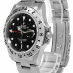 Rolex Explorer II GMT Steel Black Dial Mens 40mm Automatic Watch D 16570 T