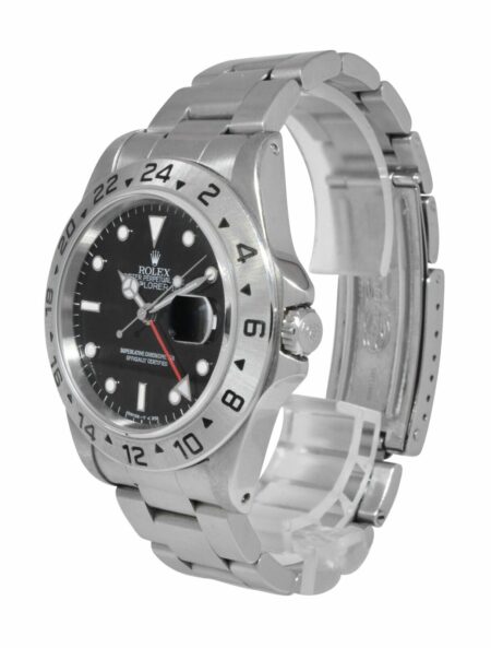 Rolex Explorer II GMT Steel Black Dial Mens 40mm Automatic Watch W 16570