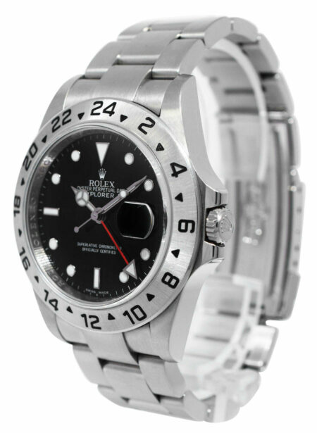 Rolex Explorer II GMT Steel Black Dial Mens 40mm Automatic Watch Z 16570