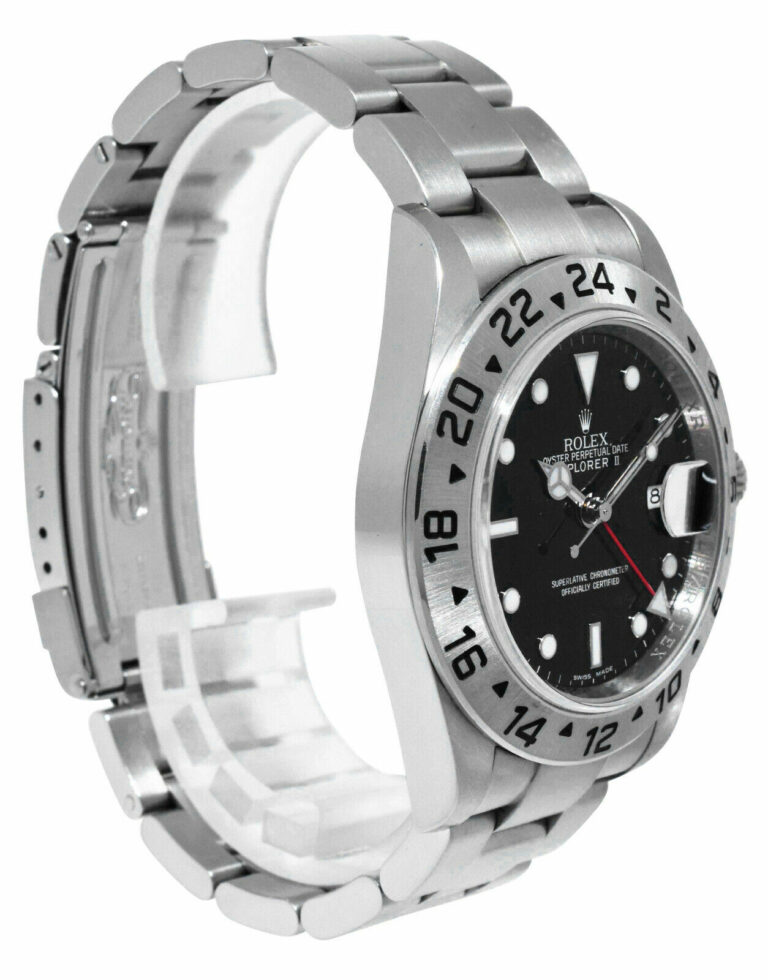 Rolex Explorer II GMT Steel Black Dial Mens 40mm Automatic Watch Z 16570