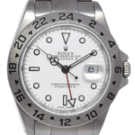 Rolex Explorer II GMT Steel White Dial Mens 40mm Automatic Watch B/P K 16570