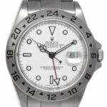 Rolex Explorer II GMT Steel White Dial Mens 40mm Automatic Watch B/P K 16570