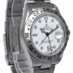 Rolex Explorer II GMT Steel White Dial Mens 40mm Automatic Watch B/P K 16570