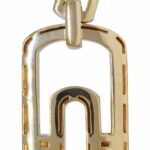 Bvlgari Parentesi Openwork 18k Yellow Gold Pendant 16''+ Necklace