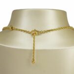 Bvlgari Tondo Snowflake 18k Yellow Gold/Steel Round Pendant Chain Necklace