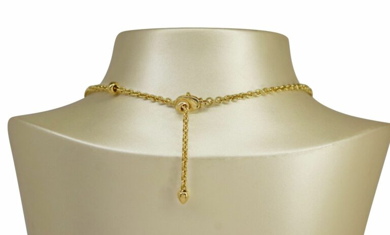 Bvlgari Tondo Snowflake 18k Yellow Gold/Steel Round Pendant Chain Necklace