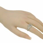 Chopard Happy Diamonds Square 18k White Gold Ring Size 6 82/2939-20