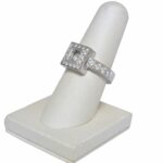 Chopard Happy Diamonds Square 18k White Gold Ring Size 6 82/2939-20