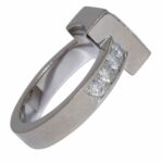 Chopard Happy Diamonds Square 18k White Gold Ring Size 6 82/2939-20