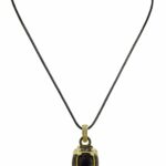 Judith Ripka 18k Yellow Gold Onyx Black 
White Diamond Pendant