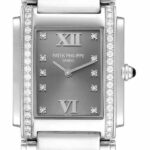 Patek Philippe Twenty~4 Steel 
Diamond Gray Dial Ladies Watch 24 B/P 4910/10A