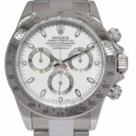 Rolex Daytona Chronograph Steel White Dial Mens 40mm Watch B/P P' 116520