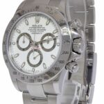 Rolex Daytona Chronograph Steel White Dial Mens 40mm Watch B/P P' 116520