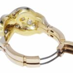 1.68 ct tw Diamond 14k Yellow Gold Ring with Fingermate Shank Size 6.25