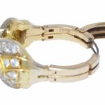 1.68 ct tw Diamond 14k Yellow Gold Ring with Fingermate Shank Size 6.25