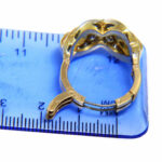 1.68 ct tw Diamond 14k Yellow Gold Ring with Fingermate Shank Size 6.25