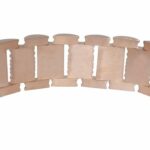 18k Rose Gold Retro Tank Style 26mm Wide Bracelet 7"