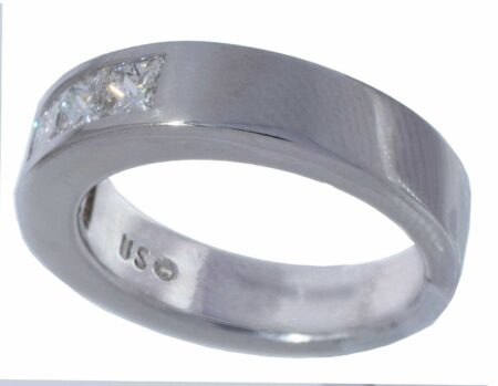 18K White Gold Channel Set Diamond Wedding Band