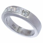 18K White Gold Channel Set Diamond Wedding Band