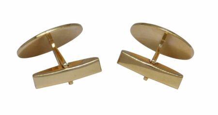 18k Yellow Gold Mens Cufflinks