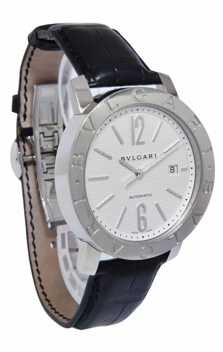 Bvlgari Bvlgari Stainless Steel Silver Dial Mens 42mm Automatic Watch BB42SL