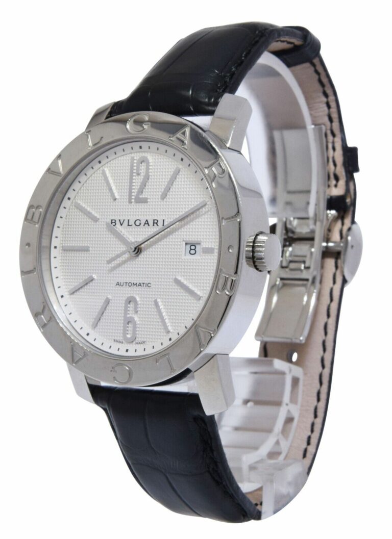 Bvlgari Bvlgari Stainless Steel Silver Dial Mens 42mm Automatic Watch BB42SL