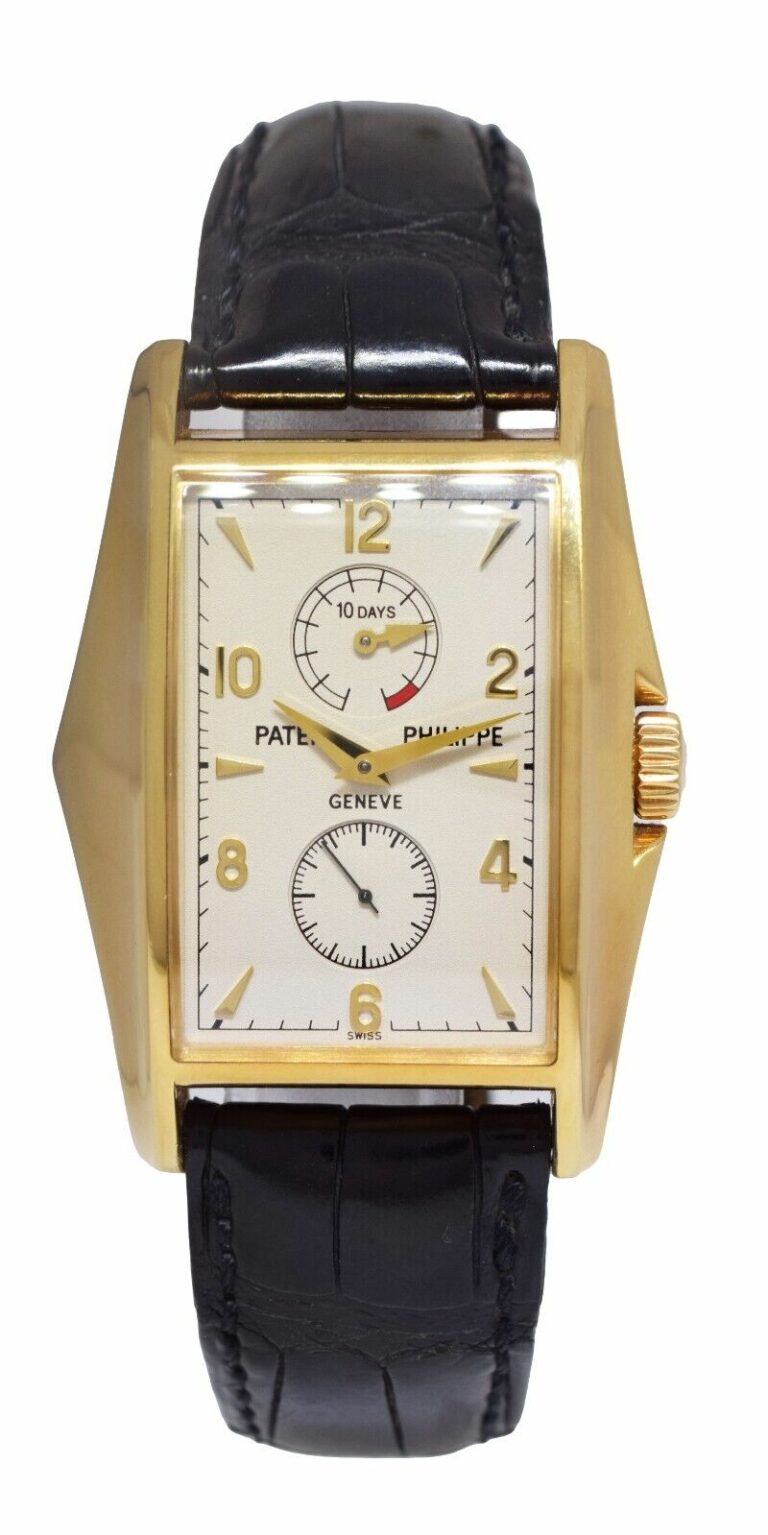 Patek Philippe 5100 Gondolo 18k Yellow Gold Watch 10 Day Power Reserve B/P 5100J