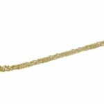 14k Yellow Gold Opal Triplet Pendant on 9k Yellow Gold Figaro Chain Necklace 16"