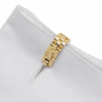 Cartier Mens Maillon Stirrup Cufflinks 18k Yellow Gold Cuff Links