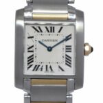 Cartier Tank Francaise Midsize 18k Yellow Gold/Steel Ladies Quartz Watch 2301