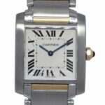 Cartier Tank Francaise Midsize 18k Yellow Gold/Steel Ladies Quartz Watch 2301