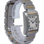 Cartier Tank Francaise Midsize 18k Yellow Gold/Steel Ladies Quartz Watch 2301