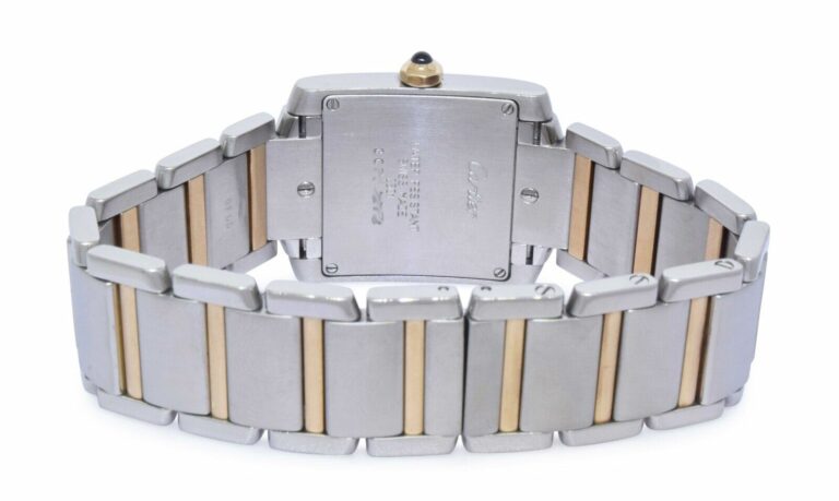 Cartier Tank Francaise Midsize 18k Yellow Gold/Steel Ladies Quartz Watch 2301