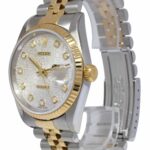 Rolex Datejust 18k Yellow Gold/Steel Jubilee Diamond Dial 36mm Watch T 16233