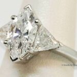 1.69 CT Marquise Brilliant Cut Diamond Ring Platinum 5.25 GIA