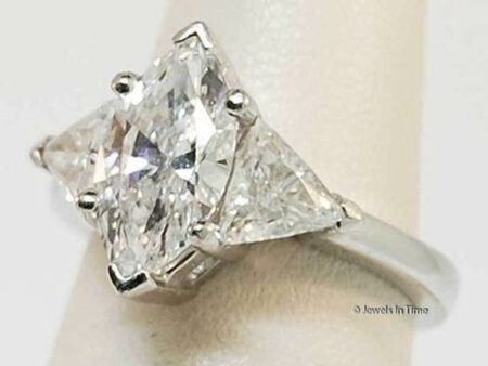 1.69 CT Marquise Brilliant Cut Diamond Ring Platinum 5.25 GIA