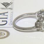 1.91 1.22 1.22 Carat Round Brilliant Diamond Platinum Ring + GIA Certificate