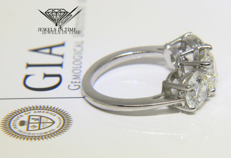 1.91 1.22 1.22 Carat Round Brilliant Diamond Platinum Ring + GIA Certificate