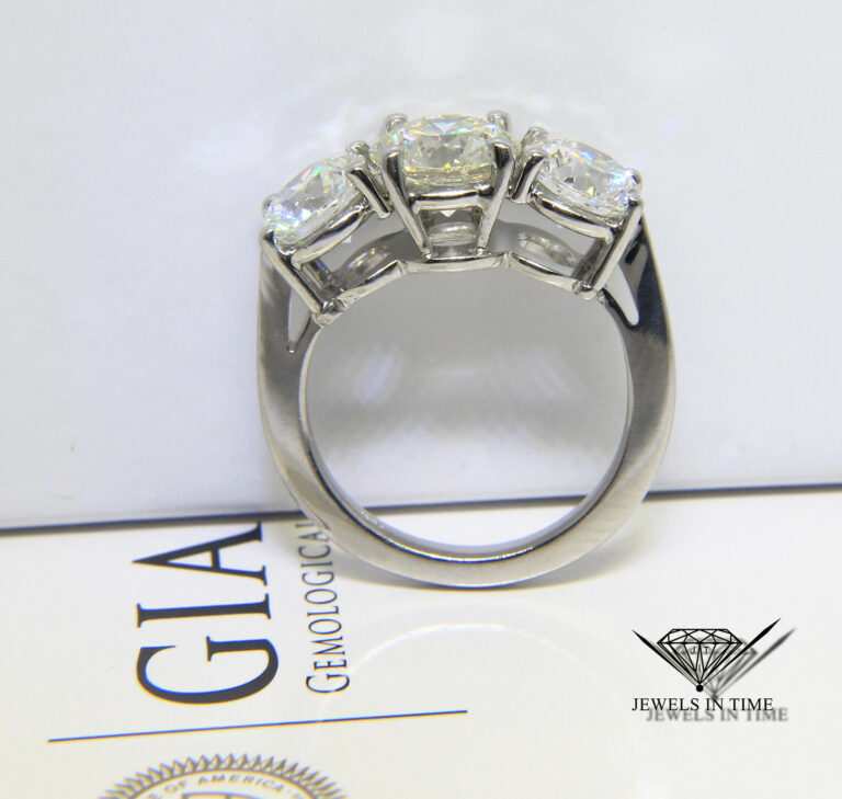 1.91 1.22 1.22 Carat Round Brilliant Diamond Platinum Ring + GIA Certificate