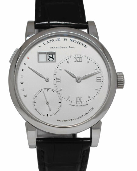 A. Lange 
Sohne Lange 1 Daymatic Platinum Watch Box/Papers 320.025