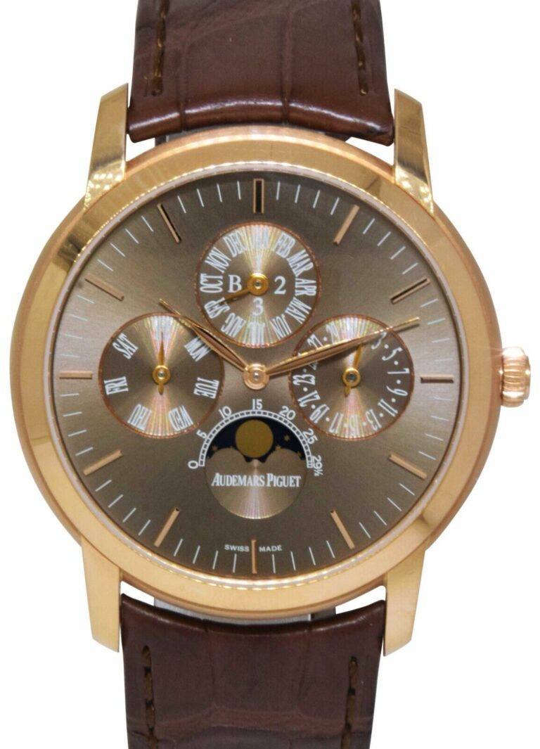 Audemars Piguet Jules Audemars Perpetual Calendar Rose Gold 41mm Watch 26390OR