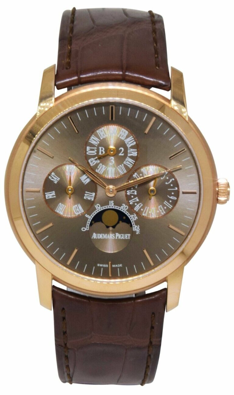 Audemars Piguet Jules Audemars Perpetual Calendar Rose Gold 41mm Watch 26390OR