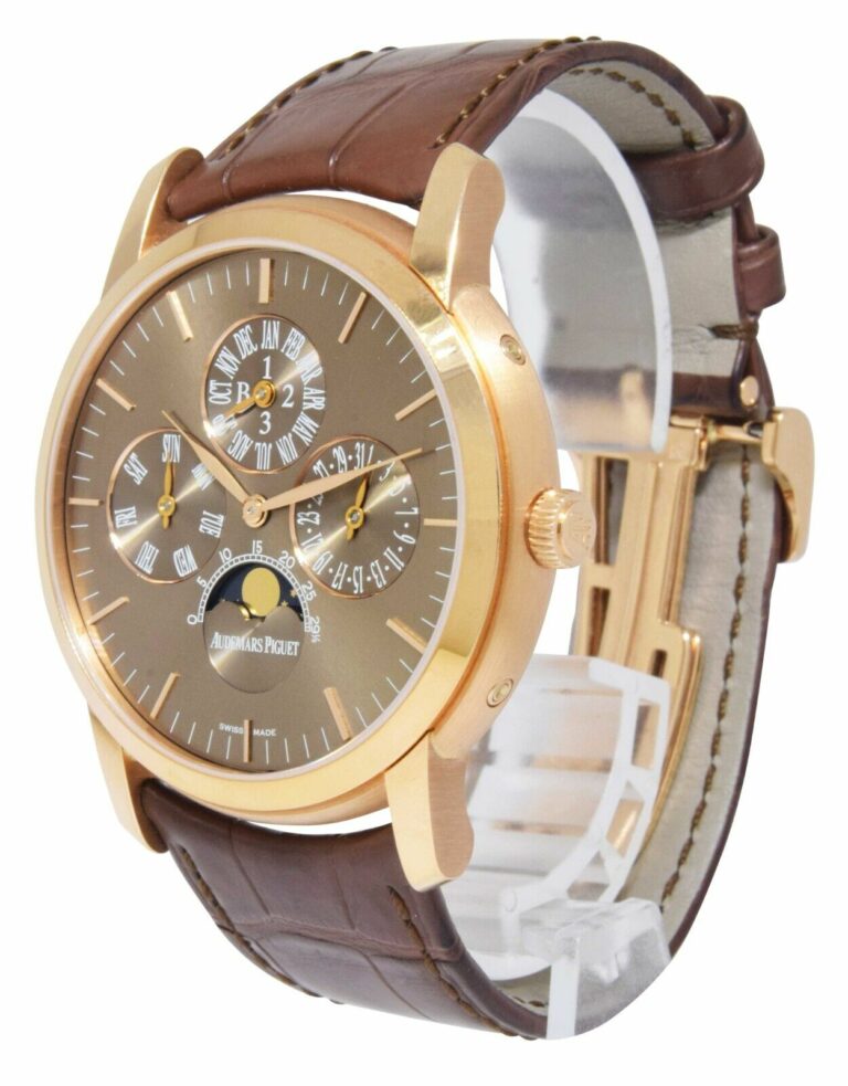 Audemars Piguet Jules Audemars Perpetual Calendar Rose Gold 41mm Watch 26390OR