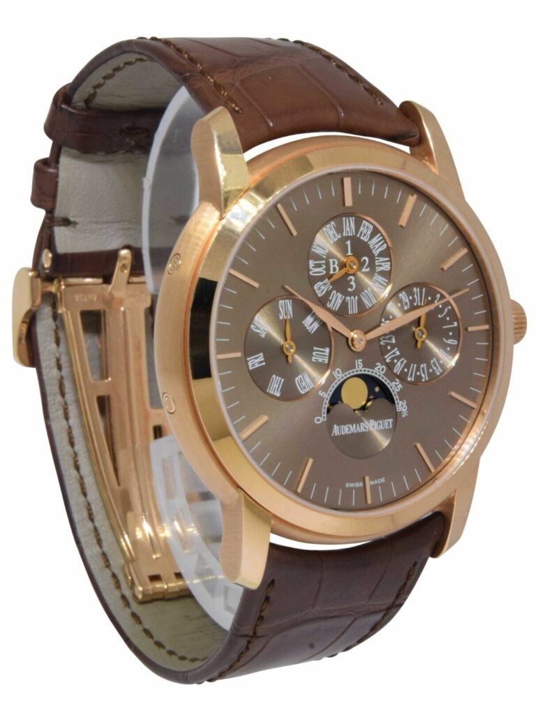 Audemars Piguet Jules Audemars Perpetual Calendar Rose Gold 41mm Watch 26390OR